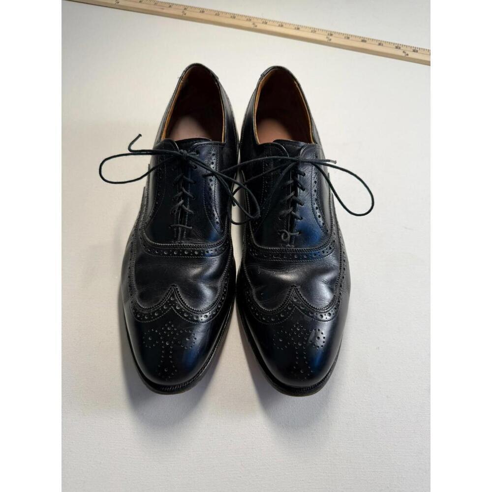 Allen Edmonds Chester Wingtips Oxfords Mens 11D Black Dress‎ Shoes Made in USA